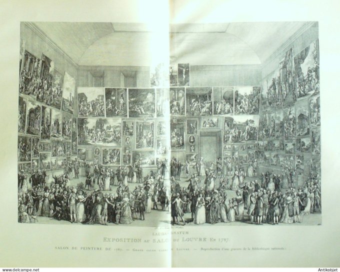 Le Monde illustré 1886 n°1518 porte des Menus-Plaisirs Conservatoire Armoiries de l'Académie royale
