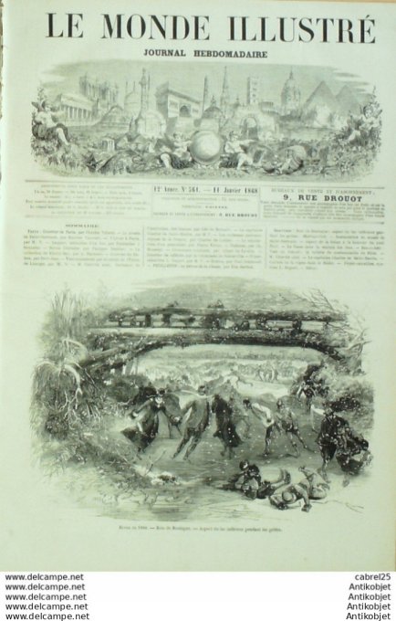 Le Monde illustré 1867 n°561 St Germain Musée Paris Pont Neuf Medoc Vendanges Skating Boulogne (92)