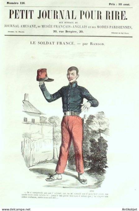 Petit journal pour Rire 1858 # 126 La Mode Riou