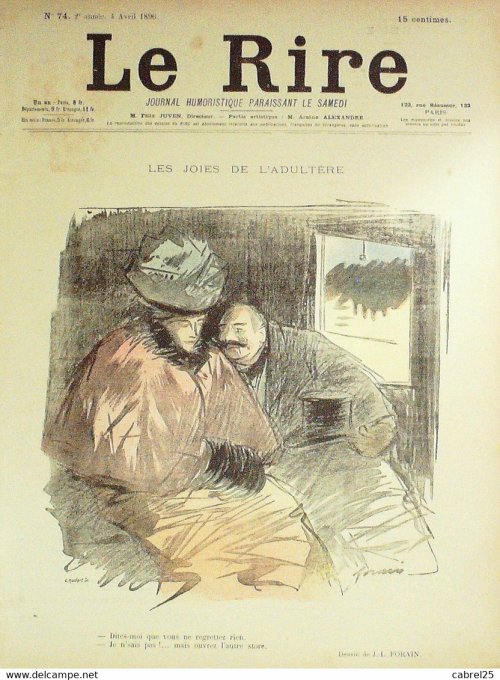 Le Rire 1896 n° 74 Métivet Forain Delaw Jeanniot Leguey Radiguet Boyd