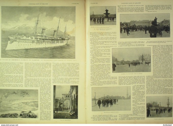 Soleil du Dimanche 1898 n°45 Samory Soudan Fachoda yacht impérial Hohenzollern