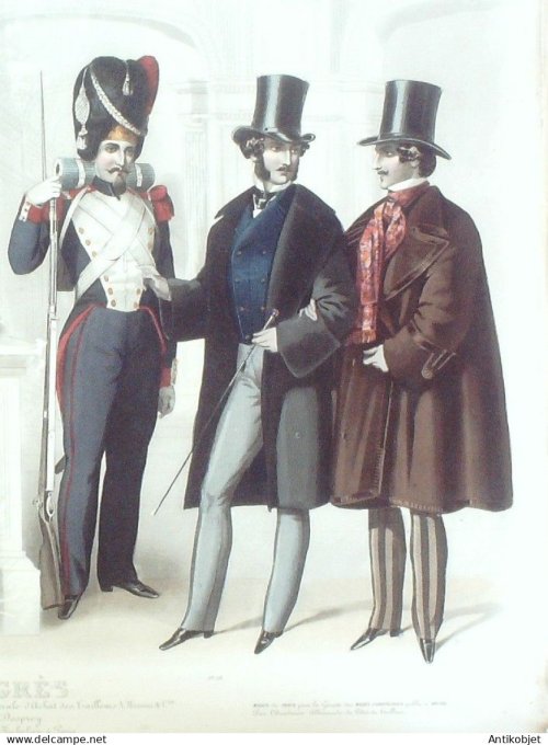 Gravure de Mode originale Le Progres 1854 # 58 (Maison Desprey)