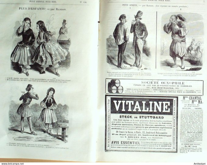 Petit journal pour Rire 1858 # 126 La Mode Riou