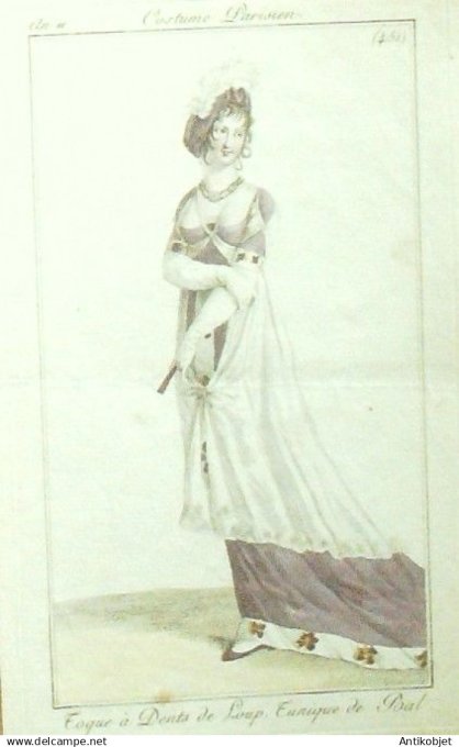 Costume Parisien 1803 an 11 # 451 (eau forte) Tunique de bal