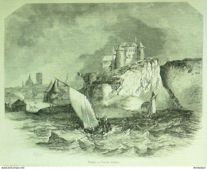 Le Monde illustré 1857 n°  9 Dieppe (76) Algérie Tribus Kabyles Autriche souverains
