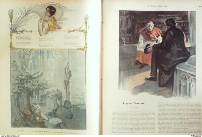 Le Monde illustré 1898 n°2177 Penmarc'h (29) Oeuvre Vicaire Geoffroy de Montesquiou Desrousseaux