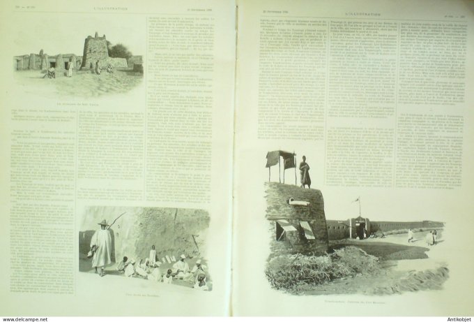 L'illustration 1896 n°2796 Mali Tombouctou Sankoré Sidi Yahia Turquie Andakaleh Szalai Perse Téhéran