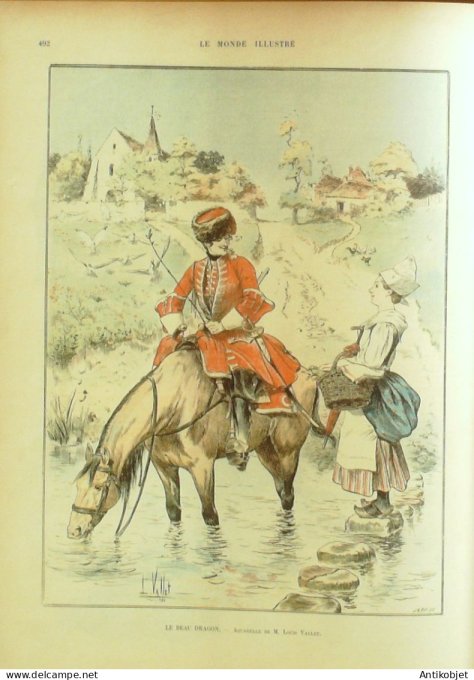 Le Monde illustré 1898 n°2177 Penmarc'h (29) Oeuvre Vicaire Geoffroy de Montesquiou Desrousseaux