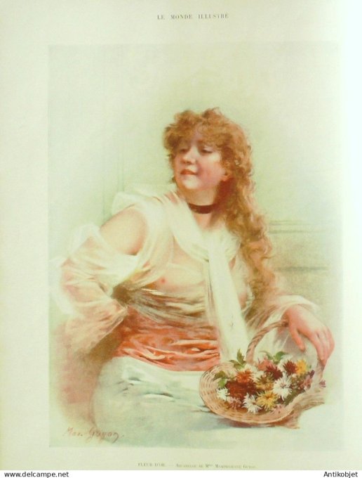 Le Monde illustré 1898 n°2177 Penmarc'h (29) Oeuvre Vicaire Geoffroy de Montesquiou Desrousseaux
