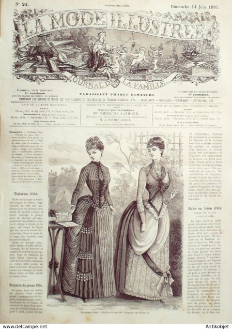 Mode illustree 1885 Lot de 10 journaux