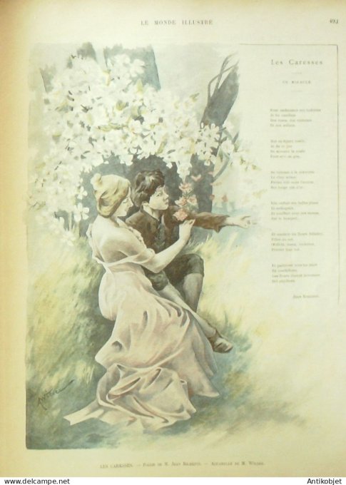 Le Monde illustré 1898 n°2177 Penmarc'h (29) Oeuvre Vicaire Geoffroy de Montesquiou Desrousseaux