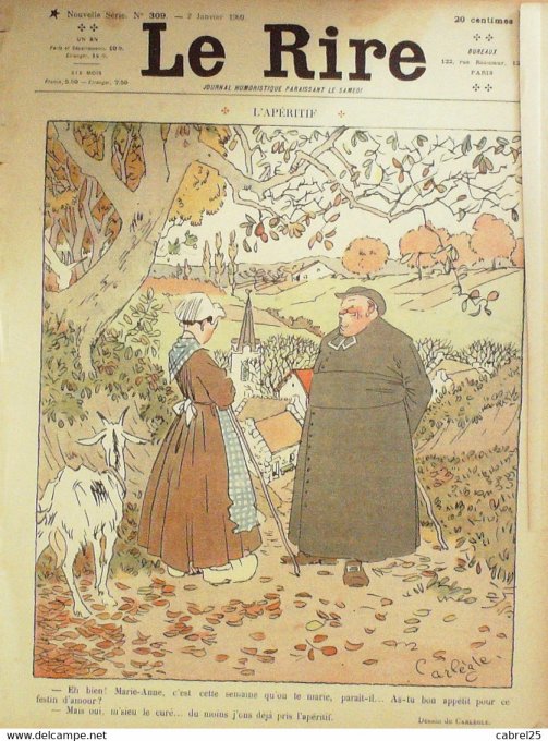 Le Rire 1909 n°309 Florès Florane Fabiano Carlègle Morin Xaudaro Hellé Morin Poulbot