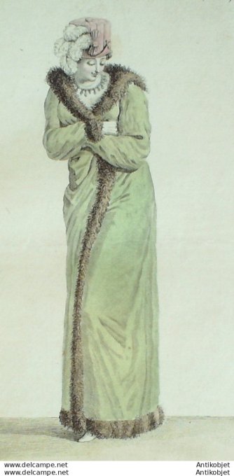 Costume Parisien 1812 # 1214 Pelisse Turque  garnie de Martre