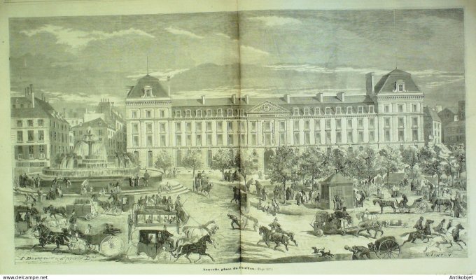 Le Monde illustré 1858 n° 74 St-Malo (35) Fécamp (76) Cherbourg (50) Dijon (21) Baden