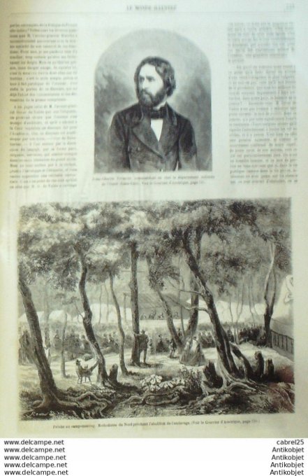 Le Monde illustré 1861 n°240 Montenegro Albanie Maroc Kogja Percepteur Lyon (69) Nemours (77)