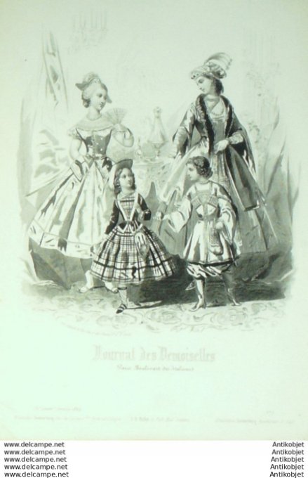 Journal de Demoiselles 1864 # 01b Travestissements