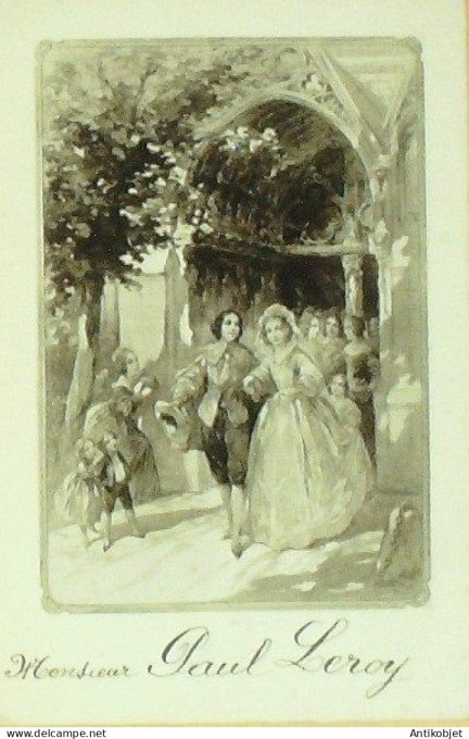 Menu de noce illustre 1938
