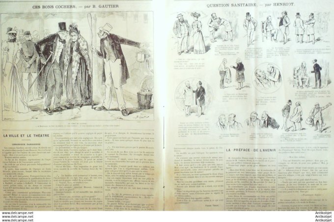 Le Journal Amusant 1890 # 1772 Fantaisie Ichtyologique par Stop Notes vagabondes par Mars
