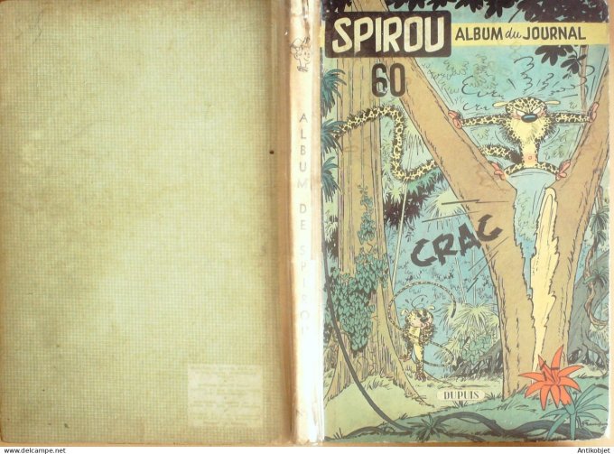 Album Spirou 60 Dupuis (n°977-988) 1957 (03-01 au 21-03) Eo Complet