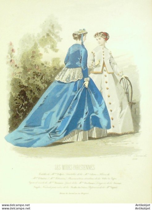 Gravure La mode illustrée 1891 n° 4 (Maison CAMILLE)