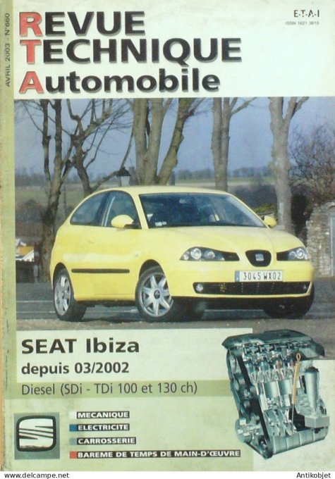 Revue Tech. Automobile 2003 n°660 Seat Ibiza