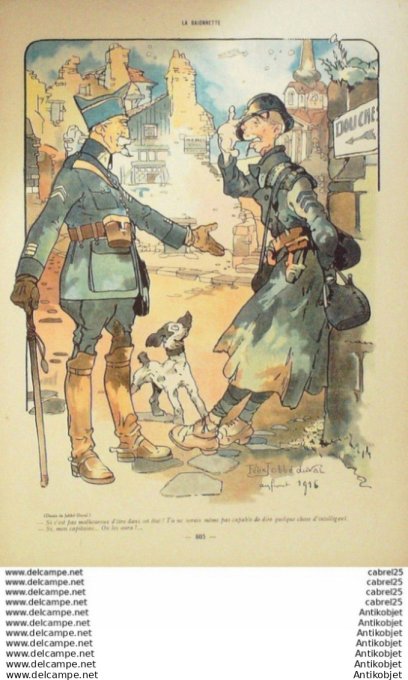 La Baionnette 1916 # 077 (On Les Aura) Fabiano Toche Jobbe Duval Fleurac