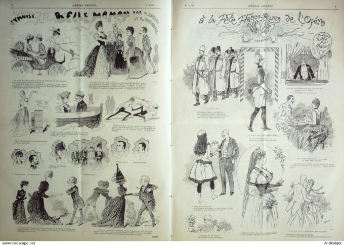 Le Journal Amusant 1889 # 1700 Belle maman Victorien Sardou et Deslandes par Stop