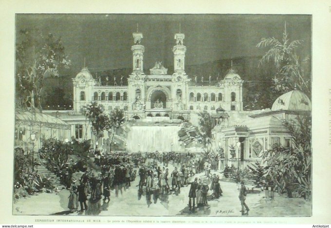 Le Monde illustré 1884 n°1406 Soudan Trinkitat Saigon Son-Tay Nice (06)