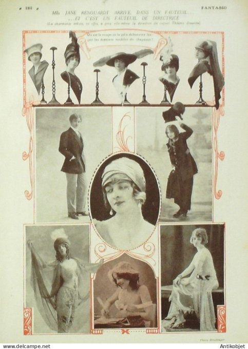 Fantasio 358 1922 Guillaume Bonnotte Jane Renouardt Poisson Mistinguett