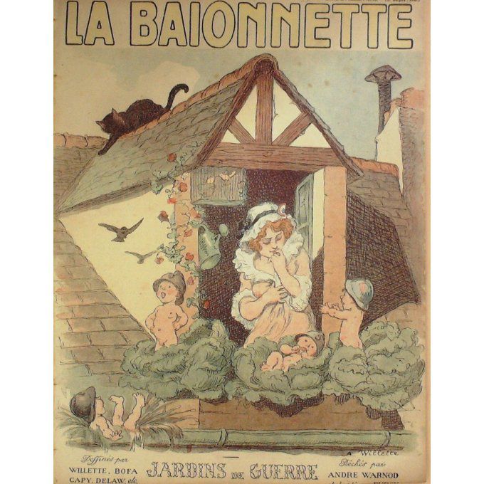 La Baionnette 1917 n°099 (Jardins de guerre) WILLETTE BOFA HARLEY FABIANO PALLIER