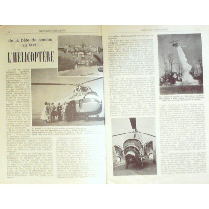 Meccano Magazine Helico Gordini Hurel Dubois 32 Automotrice 1954