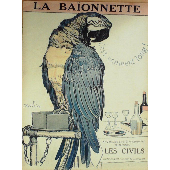 La Baionnette 1915 n°009 (Les civils) FAIVRE METIVET IRIBE FABIANOHELLE CHEVAL