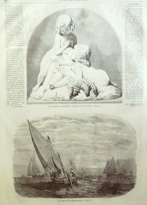 L'Univers illustré 1858 n°    9 Egypte Turquie Abd-Ul-Medjid Londres Covent-Garden 