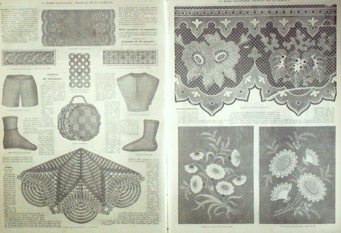 Journal Mode illustrée 1869 #  9 Toilettes de bal