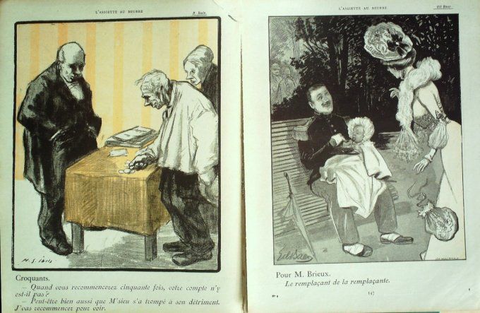 L'Assiette au beurre 1901 #   9 Le Châtiment Loi militaire en Angleterre Jossot Villon