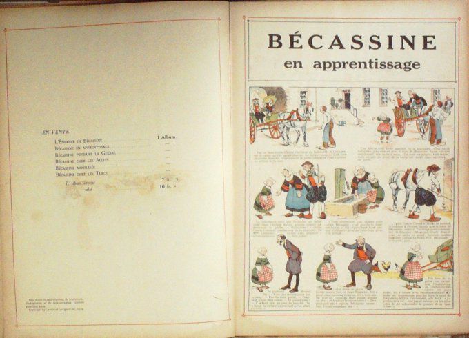 Bd BECASSINE en APPRENTISSAGE (Gauthier Languereau)-Eo-1919
