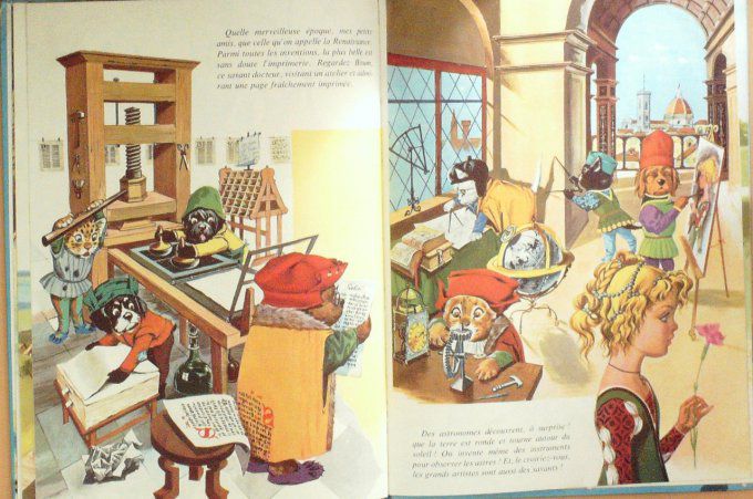 Bd CAROLINE à TRAVERS les AGES-Illustrations PROBST Pierre-Eo 1966