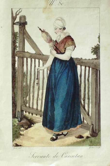 Normandie Carentan Servante (Manche) Gatine 1860
