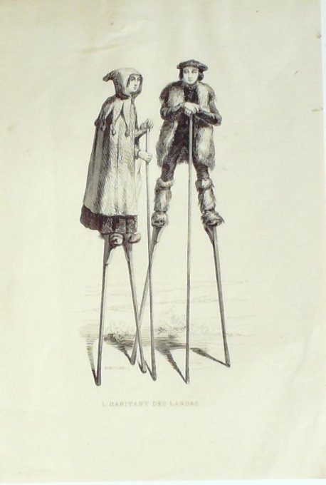 Nouvelle-Aquitaine Landais Echassiers 1867