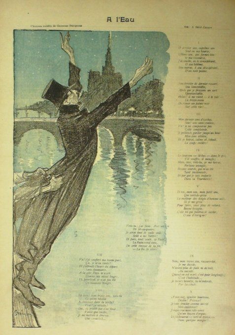 Docquois Georges A l'eau illustration Balluriau Paul 1897