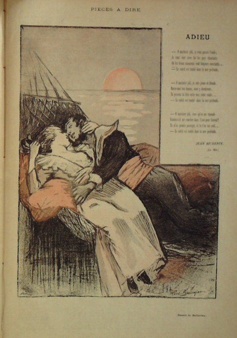 Richepin Jean Adieu illustration Balluriau Paul 1893