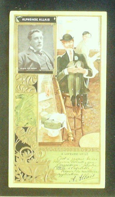 Lefèvre Utile LU Allais Alphonse Personnage Célèbre Ecrivain 1900
