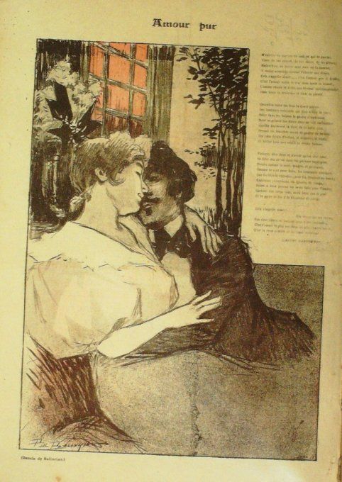 Habrekorn Gaston Amour pur illustration Balluriau Paul 1899