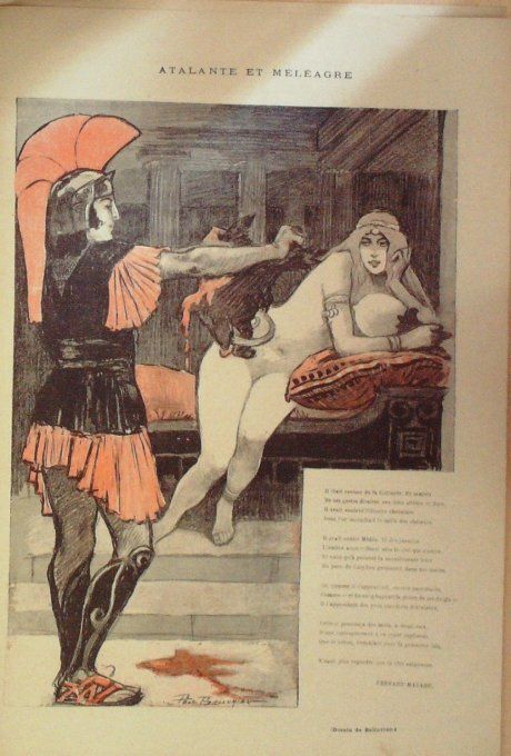 Mazade Fernand Atalante & Méléagre illustration Balluriau Paul 1900