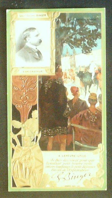 Lefèvre Utile LU Binger Louis-Gustave Personnage Célèbre Explorateur 1900