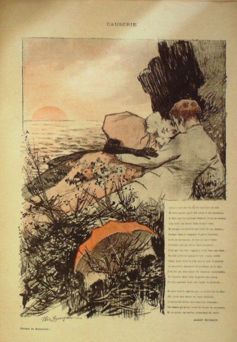 Roubaud Alban Causerie illustration Balluriau Paul 1892