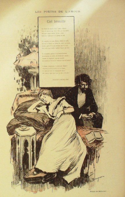 Baudelaire Charles Ciel brouillé illustration Balluriau Paul 1897