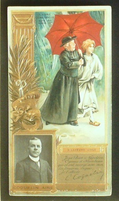 Lefèvre Utile LU Coquelin Ainé Personnage Célèbre Prêtre 1900