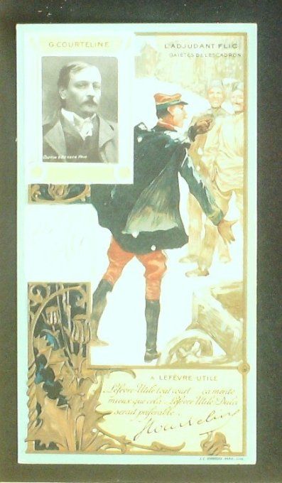 Lefèvre Utile LU Courteline Georges Personnage Célèbre Romancier 1900
