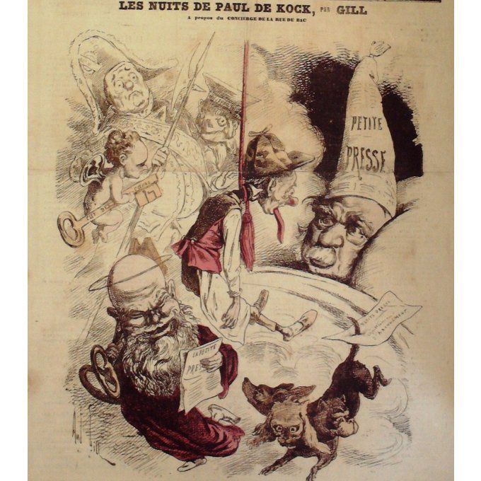 Gill André Nuits De Paul De Kock 1868